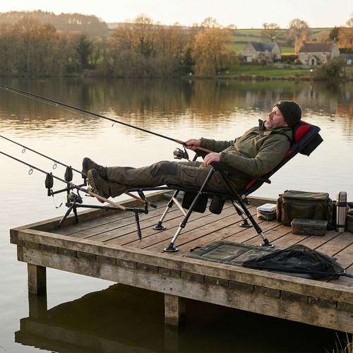 Fishing chair with armrest - fishing,