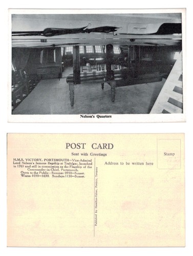 Vintage postcard m s - -, h.m.s