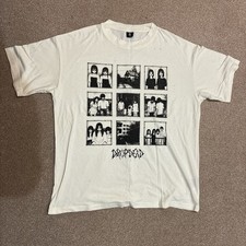 Drop Dead Distressed T-Shirt - Large - Cream. NEW & RARE! Dropdead. DD