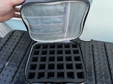 Women'S Portable Double-Layer Nail Polish Storage Bag Organizer Travel Essential