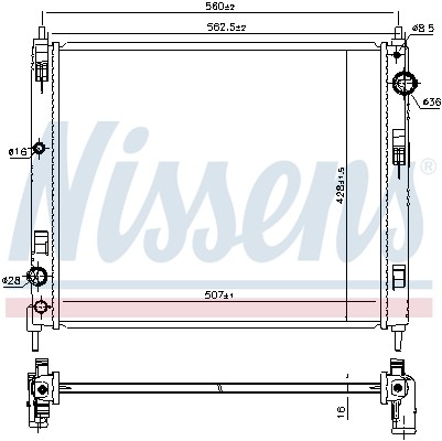 Fits nissan juke - nissan, radiator