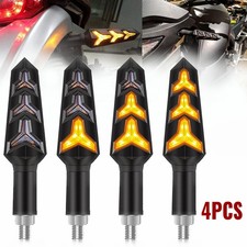 4pcs Motorcycle Flowing LED Turn Signal Light Indicators Blinker For Suzuki