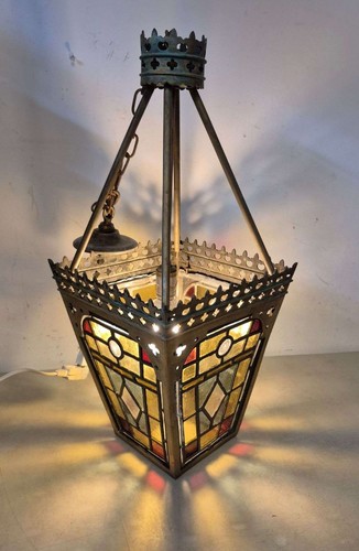 Gothic revival leaded stained - gothic,