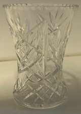 Vintage Cut Glass Vase Height