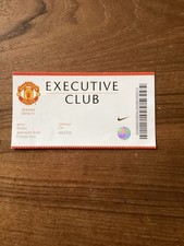 19/3/2011 Manchester United v Bolton Executive Club Ticket (Evans Sent Off)
