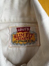 Vintage Levi’s Slim Fit Type III Denim Vest 375E Factory Code - 60s/70s Big E