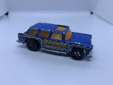 Hot Wheels - Classic ‘55 Chevy Nomad Blue Crash Test - Diecast - 1:64 - USED
