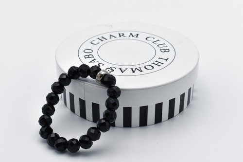 Thomas sabo black bead - thomas, 7"