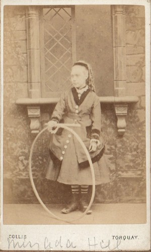 Torquay cdv girl fashionable - torquay,