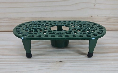 Cast iron green enamelled - cast,