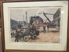 Signed, Ken Howard, military print (64/100), framed, in good condition