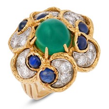 French vintage emerald