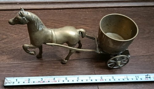 Vintage brass horse and - vintage,