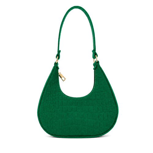 Women green croc embossed - green,