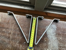  Used 6" Aluminium Greenhouse Shelf Brackets (Pair) complete with bolts