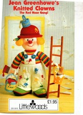 Jean Greenhowe's Knitted Clowns  dolls  knits patterns booklet