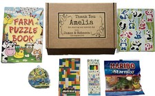 Children's Kid's Wedding Activity Pack with Personalised Kraft Box