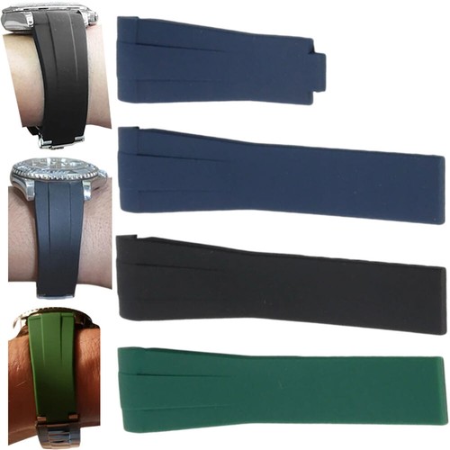 20mm curved end rubber watch - 20mm,