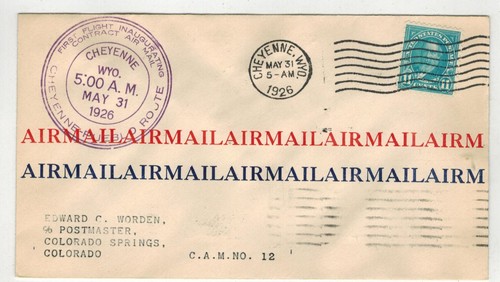 Worden airmail first - first, flight