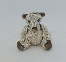 Butler & Wilson  Articulated Arms & Legs Bear Badge brooch pin Costume Jewellery