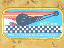 👀🕹~ Atari Video Game Vintage 80's Activision Patch - World Class Dragster Club