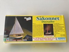 Sakonnet Daysailer USA Yacht Boat All Wood Model Kit MINT NEW