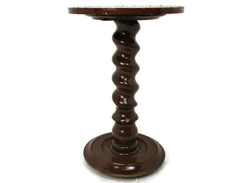 Large hand carved wood barley - large,