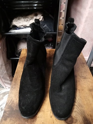 Matkon black suede boots - suede, 5
