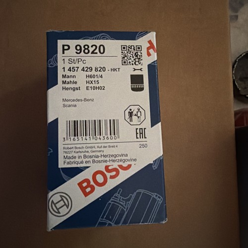 Bosch hydraulic oil filter - oil,