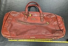 Vintage Etienne Aigner Soft  Luggage Suitcase Gym Bag Distressed Old Leather