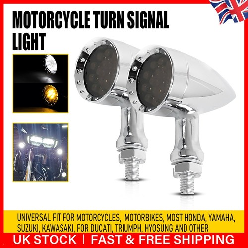 2pcs amber white motorcycle - 2pcs,