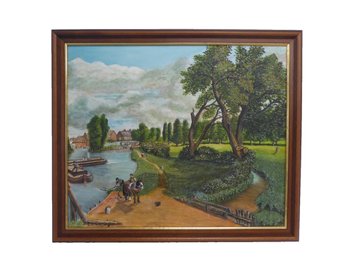 Signed warmington oil - signed, e.d