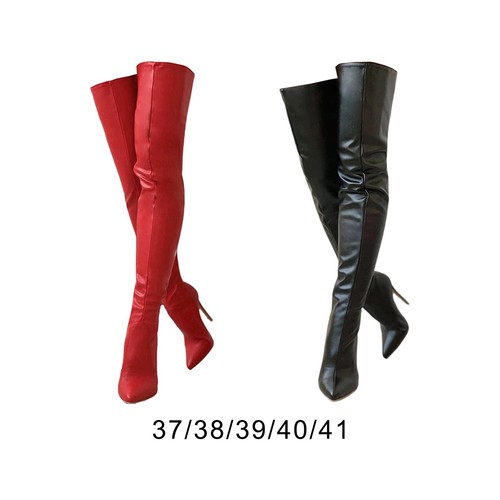 Thigh high boots winter zipper - winter,
