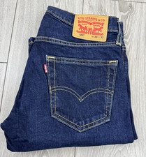  Levi's 502 Men's Blue Stretch Jeans. Size W:30" L32" Hem: 8" Rare Designer