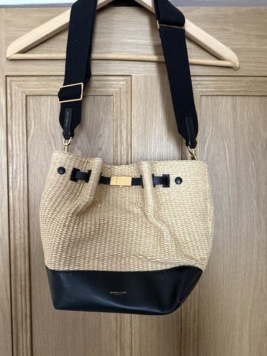 Demellier raffia new - raffia, york
