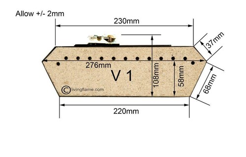 Inset gas fire victorian - inset, 16"
