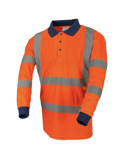 Polo shirt vis flame fire - polo,