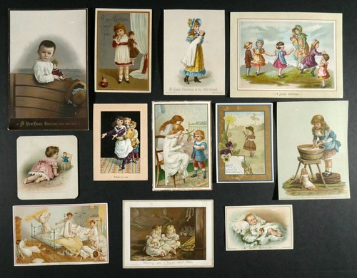 Antique victorian cards - 12,
