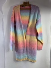 Boohoo Women Multicolour Cardigan Size Medium