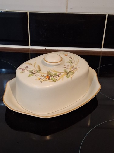Butter dish with lid - butter, "harvest"