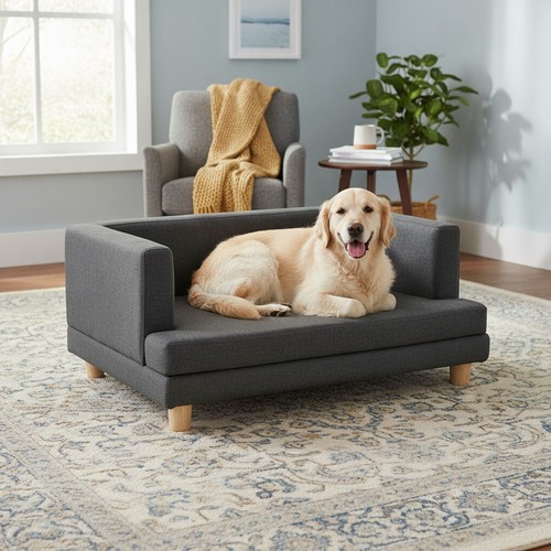Pet sofa bed - pet, grey