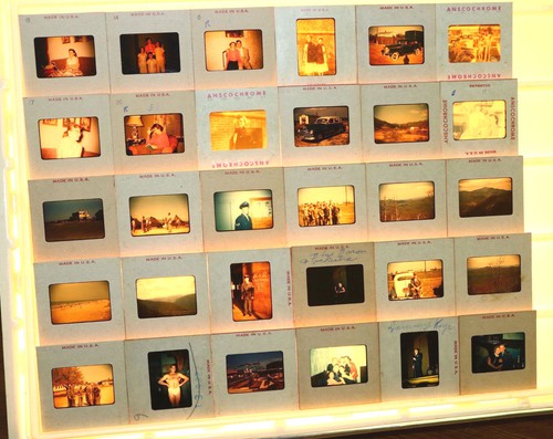 Lot vintage 35mm slides old - slides,