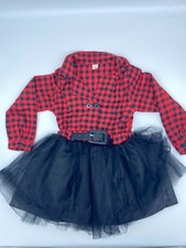 Girls Plaid Double Breasted