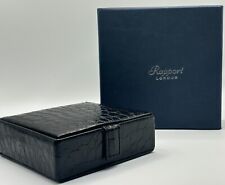 Rapport London Black Leather Watch/Jewellery Box - Large