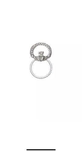Claddagh ft12 3cmx2cm brooch - claddagh,