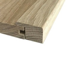 Solid Oak Floor Threshold | L-Bar Section | End Cap | Carpet/Tile/Laminate/Wood