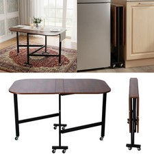 120cm Rolling Drop Leaf Table