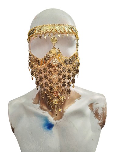 Golden face jewellery ancient - face,