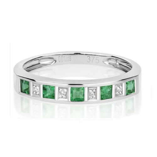 Real emerald and diamond - and,