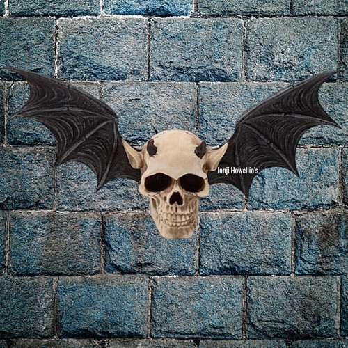 Devil bat wall plaque - wall,